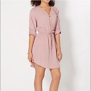 NWOT MAUVE SHIRT DRESS